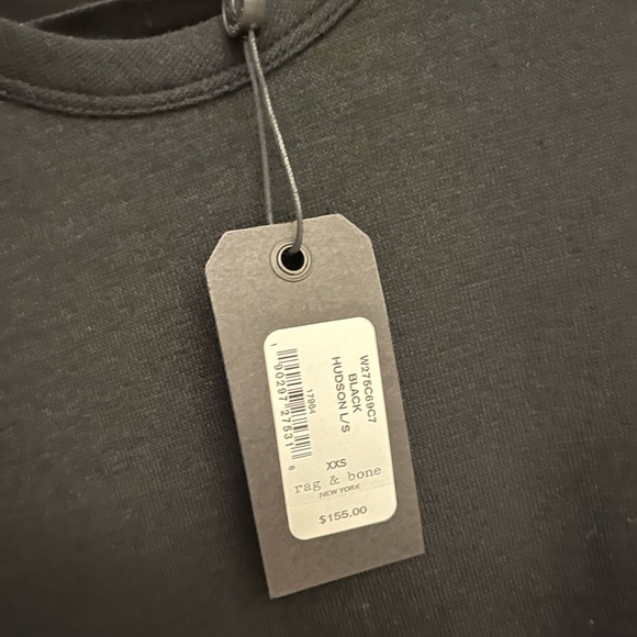 Rag & Bone XXS Hudson Knit Black Shirt - Picture 2 of 7